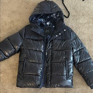 Armani Exchange Black Puffer Jacket